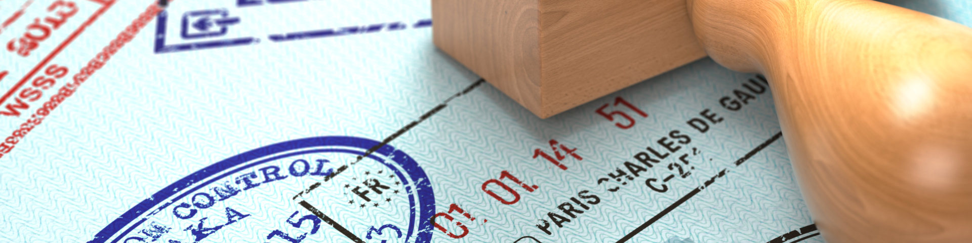 passport with stamps